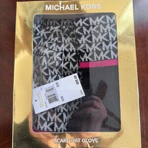 Michael Kors Scarf, Hat & Glove Set
